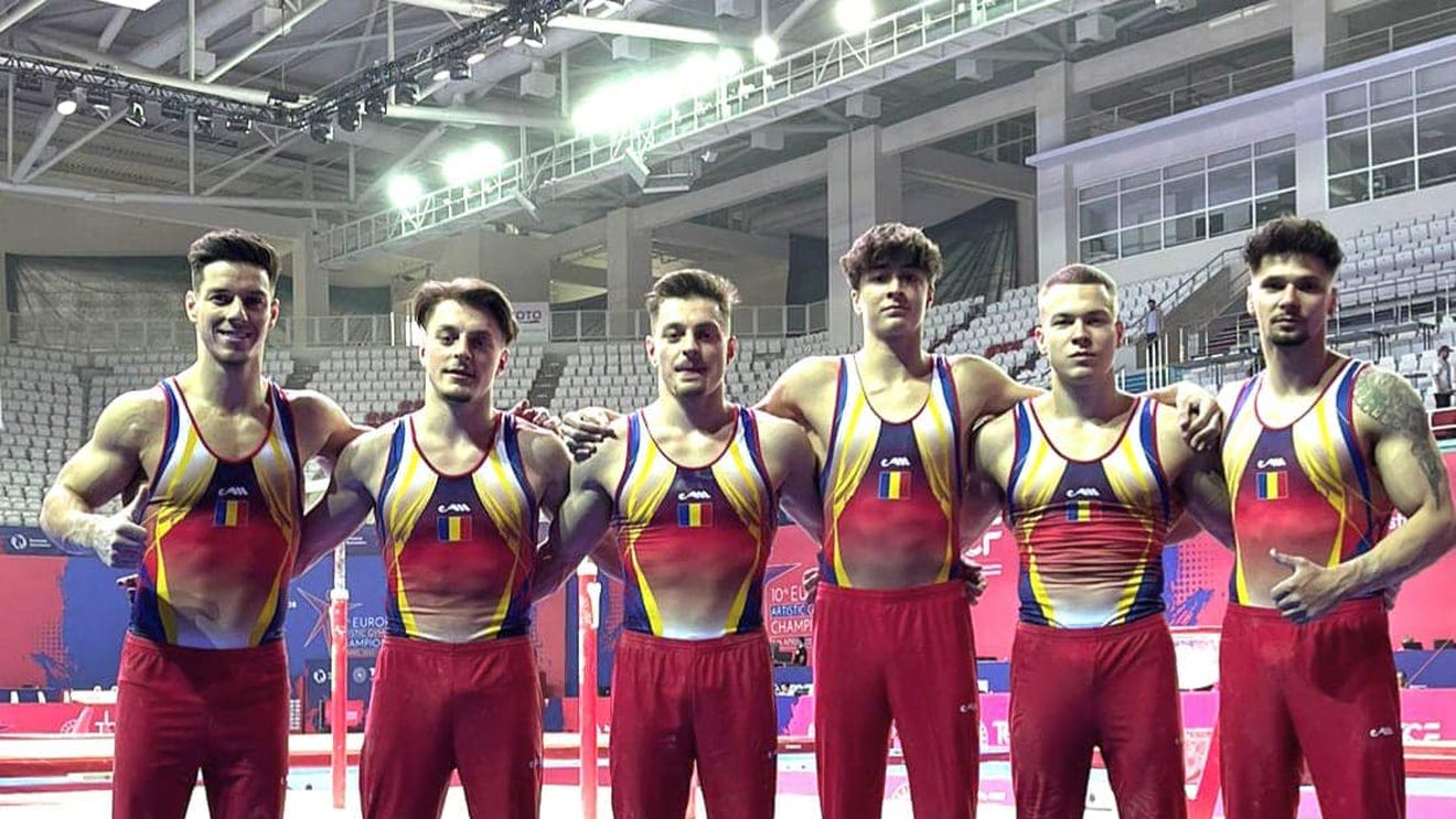 Gimnastică artistică: Echipa masculină a României, clasată pe 11 la Europene, s-a calificat la Campionatele Mondiale/ Miercuri sunt programate calificările feminine