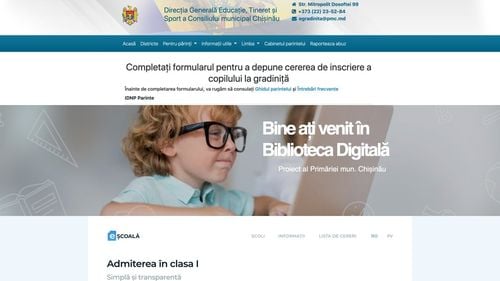 EXCLUSIV Moldova unește biblioteca digitală cu portalurile de înscriere online la grădiniță și școală. Cum se înscriu online copiii la grădiniță cu 3 ani înainte de a merge în grupa mică