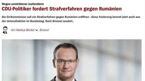 Modificările aduse de PSD-ALDE-UDMR Codurilor penale, în presa germană: Comisia Europeană ar trebui să declanșeze o procedură disciplinară împotriva României