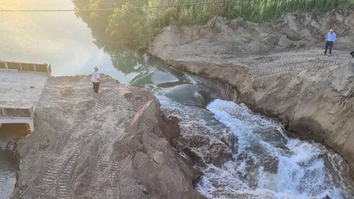 UPDATE Podul provizoriu de la Vadu Roșca (Vrancea) a fost deschis