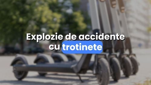 80% din accidentele cu trotinete sunt din vina celor care le conduc. 7 morți, 1600 de răniți în 2025