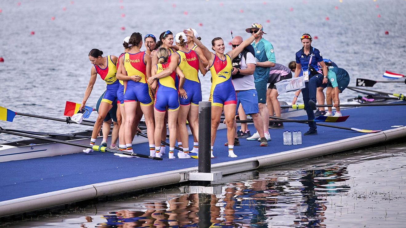 Canotorii medaliaţi la Jocurile Olimpice Paris şi componenţii lotului de gimnastică revin miercuri în România
