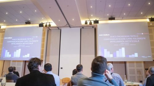 Conferința Economedia AI PLAY: Concluzii, declarații și noutăți din lumea AI / „Putem să venim cu o politică de tip AI first. Dacă trebuie să digitalizăm ceva, haideți să vedem dacă se poate cu AI”