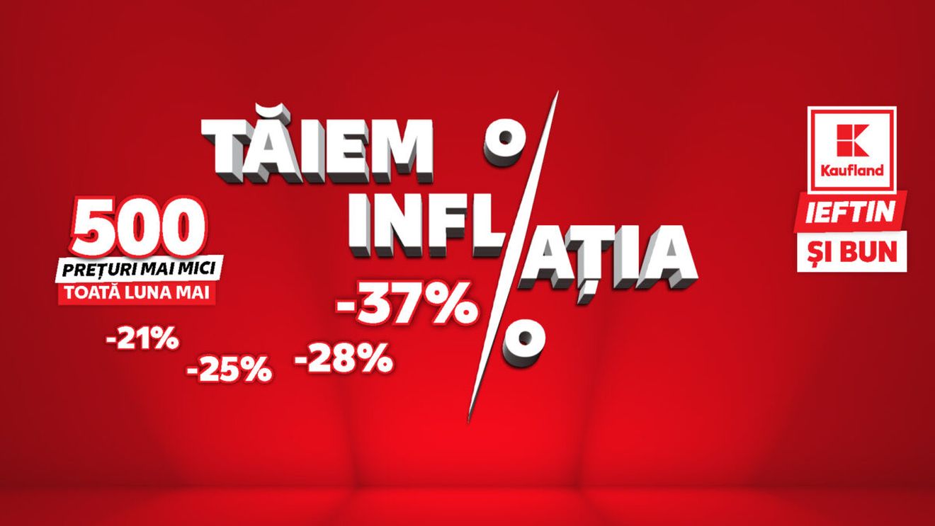 Kaufland ”taie inflația”: reduceri de până la 40% la sute de produse