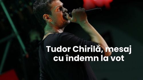 „Vorbiți cu ChatGPT” - îndemnul la vot făcut de către Tudor Chirilă adresat tinerilor