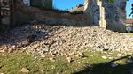 FOTOGALERIE O porțiune a zidului Bisericii Fortificate din Moșna, monument istoric, s-a prăbuşit
