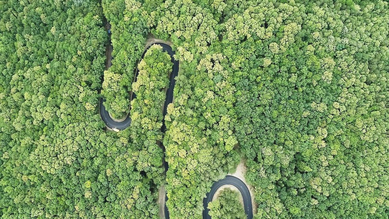 FOTO Județele Prahova și Buzău vor fi legate de o șosea spectaculoasă / Drumul a DJ 102C Cislău - Buda Crăciunești – Prahova e aproape finalizat