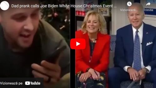 VIDEO Președintele Biden, insultat în timpul unei discuții telefonice de Crăciun / Un tată i-a transmis Let's go Brandon, clipul a devenit viral