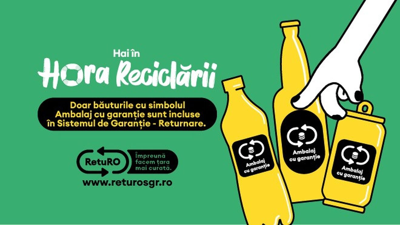 Intră în Hora Reciclării! S-a lansat Sistemul Garanție Returnare (SGR): cel mai mare proiect de economie circulară, care va recupera 7 miliarde de ambalaje anual din natură (P)
