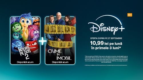 Oferta Disney+ aduce bucurie: 10,99 lei pe lună în primele 3 luni. Accesează oferta până pe 27 septembrie! Se aplică termeni și condiții (P)
