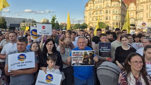 Protest în Oradea, pentru susținerea lui Viorel Pașca / Peste 2.500 de susținători s-au strâns în centrul orașului / „Binele nu trebuie pedepsit!” / Moderator a fost un pastor neoprotestant din Beiuș