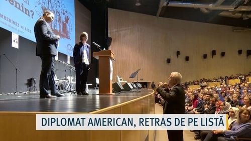 VIDEO Consulul Turciei la Constanța, gest umilitor la adresa SUA: A coborât-o pe reprezentanta ambasadei americane de pe scenă înainte să țină un discurs pe motiv că nu figurează în program