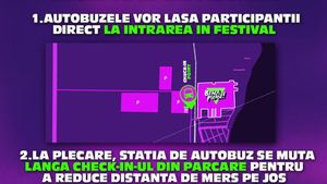 A fost suplimentat numărul de autobuze care duc de la Constanța la festivalul “Beach, Please!” / Locul de sosire și plecare s-a modificat pentru a reduce distanța de mers pe jos