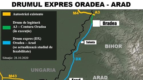 Ilie Bolojan, CJ Bihor: 30% din drumul expres Oradea-Arad va fi executat până la finalul anului 2023/ Lucrarea va fi finanţată din fonduri europene, drumul va avea o lungime de peste 100 de kilometri, cu circa 12 coborâri