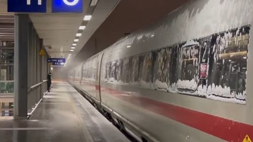 VIDEO Trenuri anulate, zboruri suspendate și șoferi blocați pe autostrăzi în Germania din cauza ninsorilor abundente, în cea mai geroasă lună februarie din ultimul deceniu