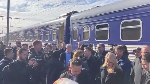 Liderii Republicii Cehe și Slovaciei au sosit la Kiev