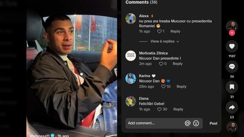 Trapperul Gheboasă anunță pe TikTok că îl votează pe Nicușor Dan: „E cel mai capabil / Celălalt candidat nu prea m-a atins la suflet deloc”