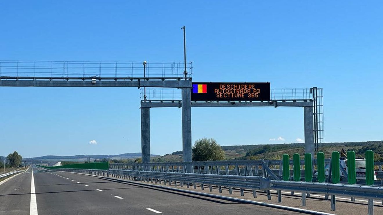 Un șofer a fost prins vineri cu 211 kilometri la oră pe noul tronson de autostradă Nuşfalău - Suplacu de Barcău, inaugurat joi
