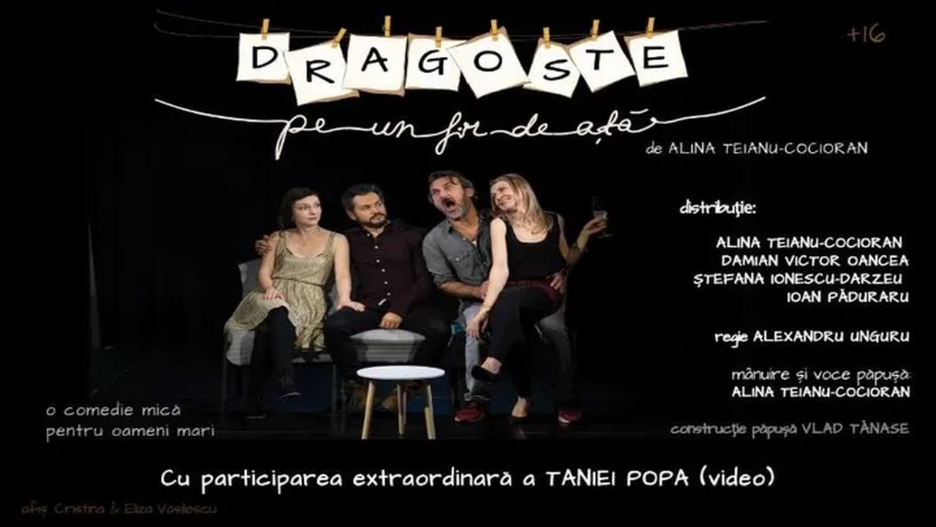 ”Dragoste pe-un fir de ață”, o comedie bună pentru vremuri grele la Teatrul Amzei din București