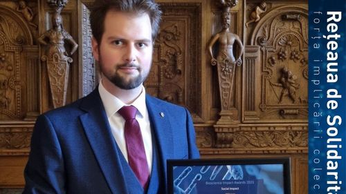 Stefan Dascălu a fost premiat la Oxford pentru implicarea sa în România/ Tânărul cercetător este specializat în imunologie și face parte din Rețeaua de Solidaritate