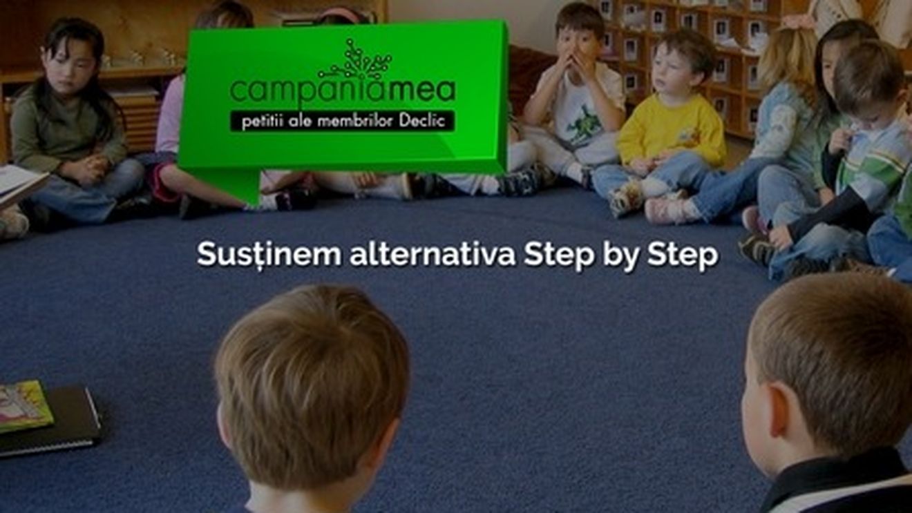 Petiție a mai multor părinți din București: Susținem alternativa Step by Step la Școala 36 "Ionel Teodoreanu"
