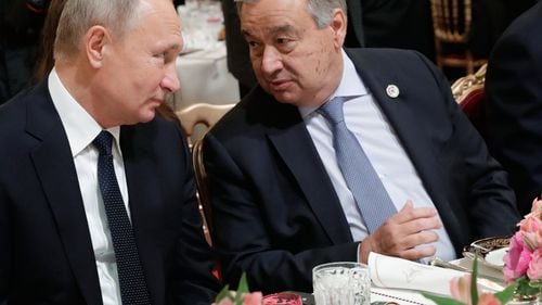 Secretarul general al ONU se va întâlni cu Putin, marți, la Moscova