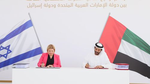 Israelul a încheiat cu Emiratele Arabe Unite un acord de liber schimb istoric, cel mai amplu convenit cu o ţară arabă