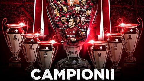 CFR Cluj a câştigat al patrulea titlu consecutiv de campioană a României şi al şaptelea din istoria sa