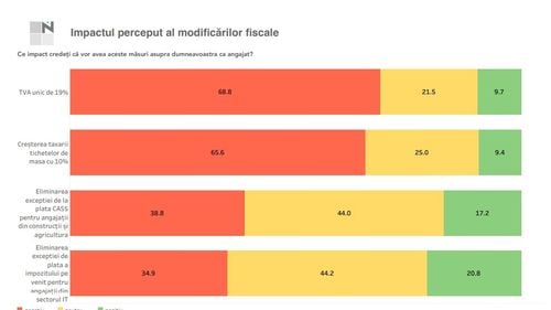 SONDAJ: 61% dintre angajați sunt foarte îngrijorați de scăderea veniturilor și a puterii de cumpărare în contextul măsurilor fiscale propuse de Guvern