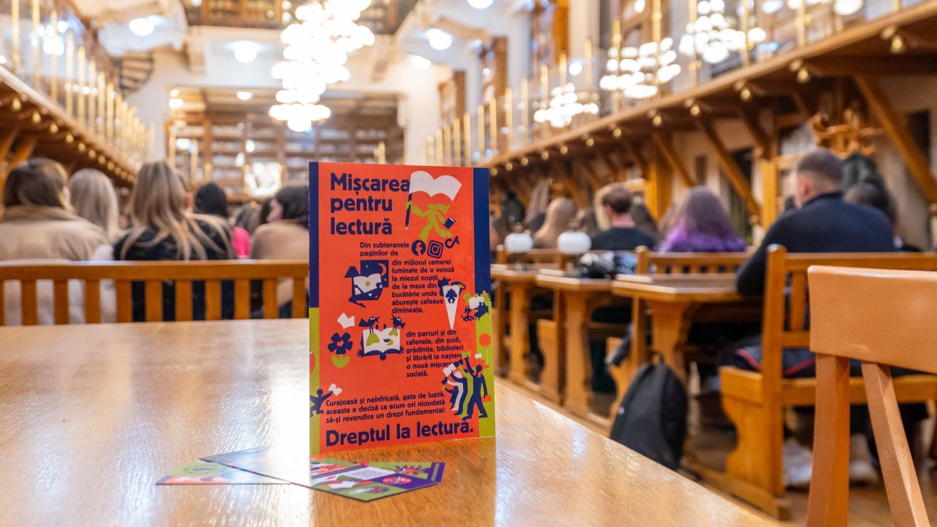 Cea mai mare mobilizare pentru lectură din România.  Mișcarea pentru lectură începe cu 5 minute pe zi