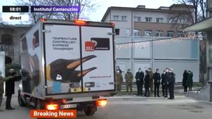 VIDEO Vaccinul anti-COVID a ajuns la Institutul Cantacuzino / Premierul Cîțu: Apariția, livrarea și distribuirea vaccinului într-un timp record vor ajuta la eradicarea pandemiei / Valeriu Gheorghiță: Mă interesează și ultima persoană care se va vaccina pentru că vom putea spune că am pus punct acestei pandemii