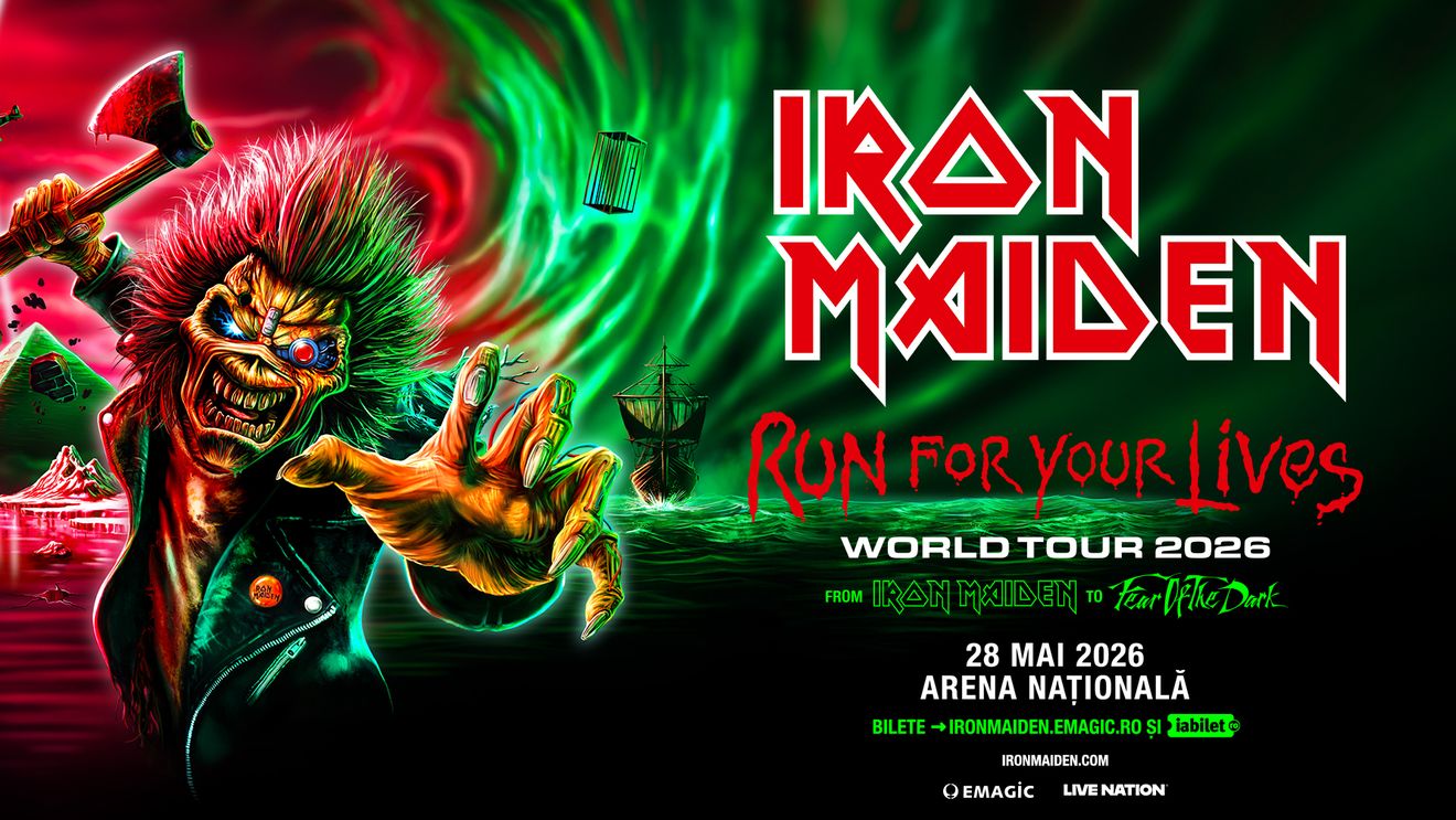 IRON MAIDEN aduce turneul RUN FOR YOUR LIVES la București pe 28 mai