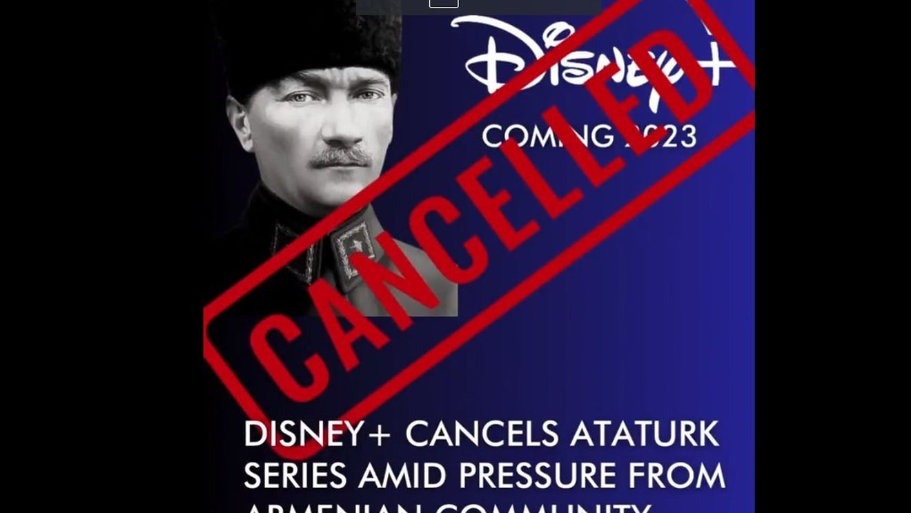 Consiliul Audiovizualului din Turcia declanșează o investigație asupra Disney+ pentru că nu ar fi transmis în streaming serialul despre Atatürk la presiunea lobby-ului armean din SUA