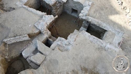 VIDEO Un nou monument de tip hypogeu datat în secolele IV-V, descoperit în Dobrogea