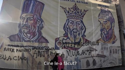 VIDEO Sediul central AUR din București a fost vandalizat. ”S-a ajuns la cuțite cu care lumea merge înarmată și cu care se taie fața lui Mihai Viteazu, a lui Ștefan cel Mare și a lui Constantin Brâncoveanu”