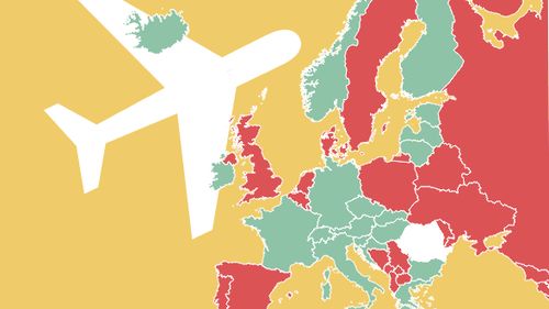 Harta europeană a "statelor verzi", fără carantină sau izolare la întoarcerea în România
