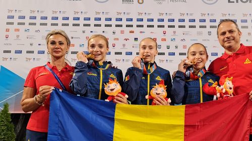 România, medalie de aur în concursul feminin de gimnastică pe echipe, la Festivalul Olimpic al Tineretului European - FOTE 2022
