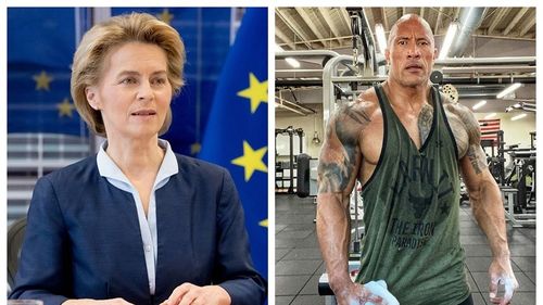 Ursula von der Leyen și The Rock, amfitrionii unui concert cu the Queens, Shakira, Coldplay, Usher, Miley Cyrus și Justin Bieber/ Concertul, care va avea loc sâmbătă, încurajează donațiile pentru descoperirea un vaccin anti-corona