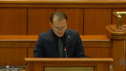 Florin Cîțu, în ședința solemnă a Parlamentului: „Onorată instanță”