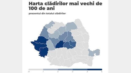 Harta locuințelor după anul construcției: în Banat și Transilvania sunt cele mai multe imobile care depășesc 100 de ani vechime / Istoric: ”Aici s-a trecut mult mai repede la edificări în piatră. În Banat și Transilvania avem clădiri din piatră din secolul al XIV-lea, în mediul urban”