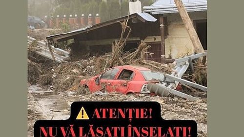 Poze cu sinistrați din Broșteni postate pe rețelele de socializare de escroci care pozează în victime / Primăria: Telefoanele sună necontenit cu oameni care cer să li se confirme dacă X sau Y chiar are nevoie de bani, sau dacă acel cont este real”