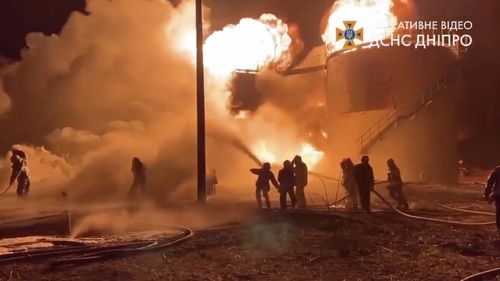 Aeroportul din oraşul Dnipro a fost complet distrus în urma unui atac al forţelor ruse, conform guvernatorului regional