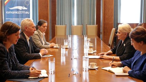 Prima întâlnire a premierului Dăncilă cu un diplomat străin după ce a preluat șefia PSD: Hans Klemm, ambasadorul SUA