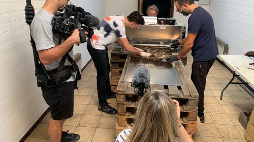 Proiectul"Hair Recycle": Resturile de păr sunt introduse într-un aparat care le transformă în baloţi ce pot absorbi petrolul şi alte hidrocarburi care poluează mediul înconjurător