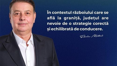 Candidatul PNL la Consiliul Județean Constanța folosește sigla NATO într-o fotografie cu imaginea sa, candidatura, însemnul partidului și un mesaj electoral