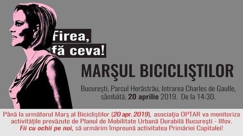 Bicicliștii organizează un marș în București în semn de protest față de lipsa infrastructurii. Asociația Optar: Voucherele de biciclete nu au mărit numărul de biciliști, oamenii nu se simt în siguranță