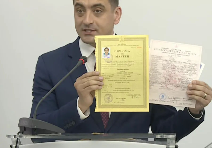 Diplomă Bac George Simion