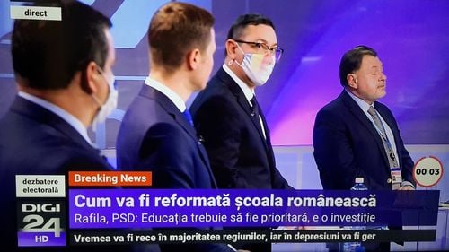 Impostura în educație și redeschiderea școlilor, subiectele care au stârnit patimi în dezbaterea electorală dintre Tomac, Ponta, Cioloș, Rafila, Sighiartău și T. Barna