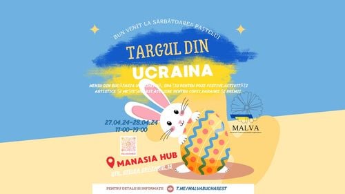 Târg de Paște organizat în București de refugiații ucraineni