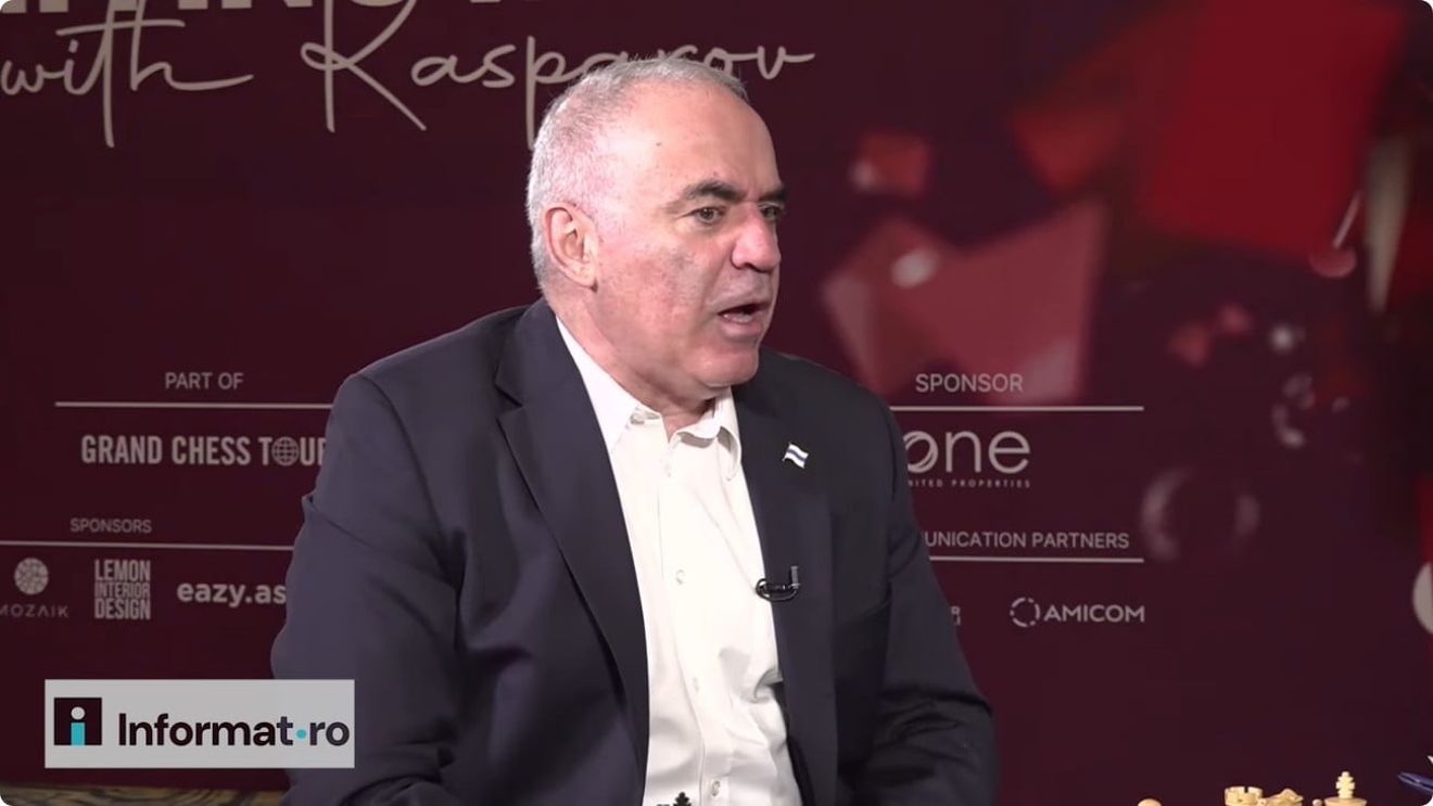 Garry Kasparov, despre alegerile din România: "Dacă ai probleme acasă, nu-i da foc! Fă renovări!" / Politicienii care îl susțin pe Vladimir Putin, prin preluarea propagandei Kremlinului, sunt "inamicii viitorului nostru"
